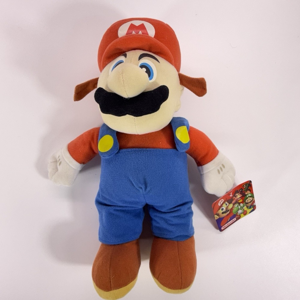 Rare Vintage KellyToy Mario Plush 12 Inch 2004 Nintendo Mario Bros‎ VG/VG+